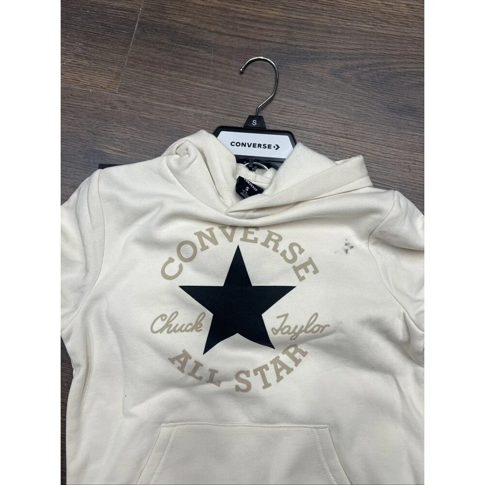 Converse Tracksuits Kids S Beige Graphic Cotton Blend Long Sleeve Tapered MNM234